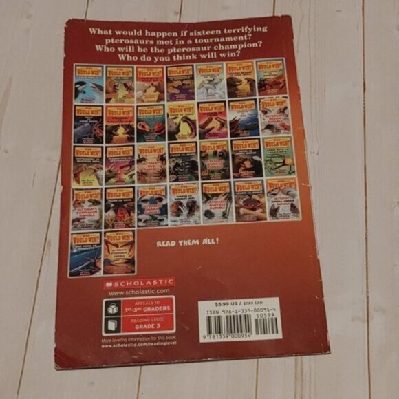 3/$13 Easy Reader Who Would Win? Ultimate Pterosaur Rumble Book - Picture 3 of 4